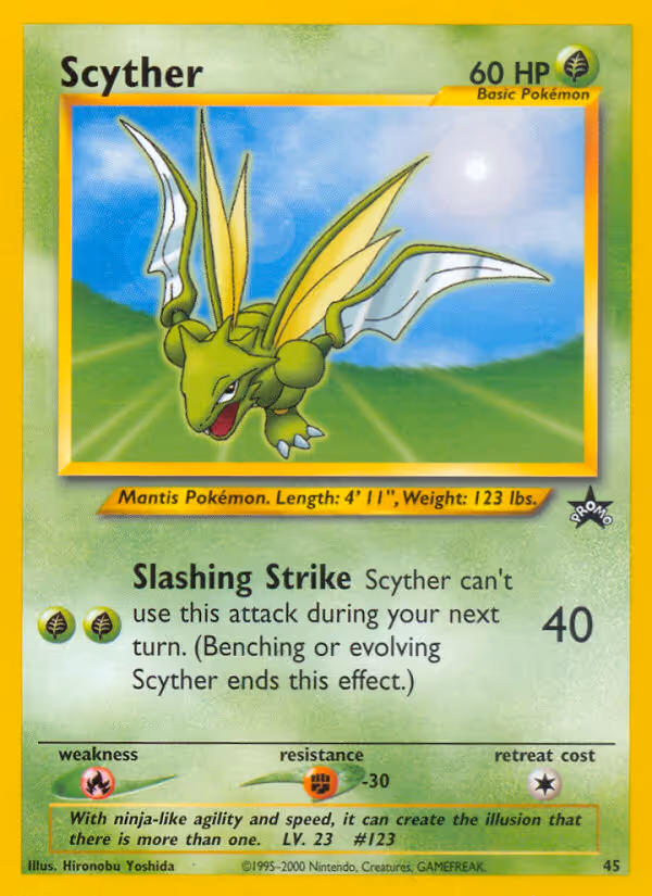 Scyther 45/53 Pokemon card
