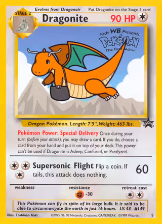 Dragonite 5/53 Pokemon card