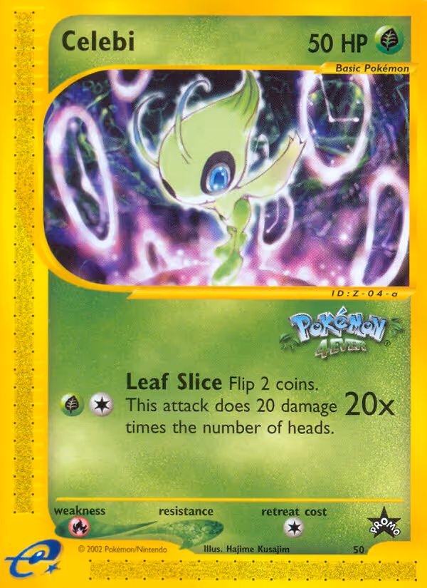 Celebi 50/53 Pokemon card