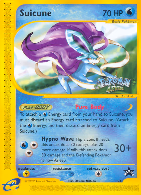 Suicune 53/53 Pokemon card
