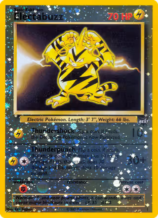 Electabuzz 1/9 Pokemon card
