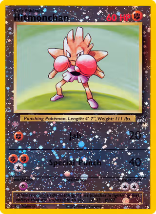 Hitmonchan 2/9 Pokemon card