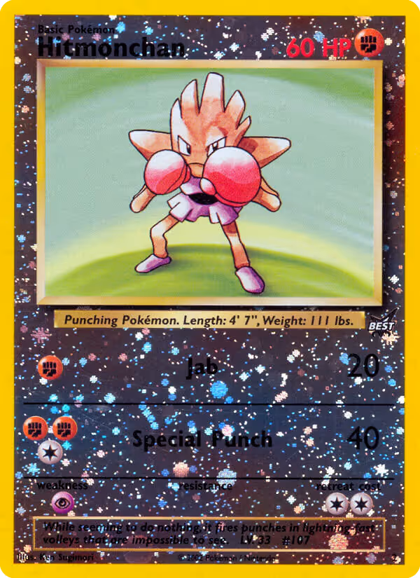 Hitmonchan 2/9 Pokemon card