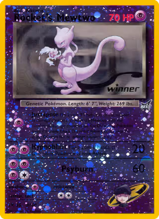 Mewtwo Pokemon card