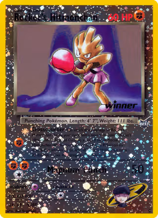 Rocket’s Hitmonchan 9/9 Pokemon card