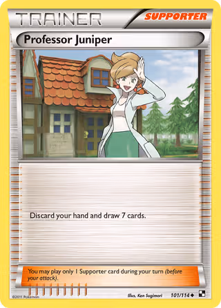 Professor Juniper 101/114 Pokemon card