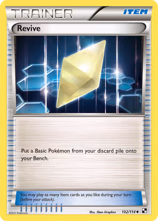 Revive 102/114 Pokemon card