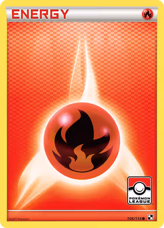 Fire Energy 106/114 Pokemon card