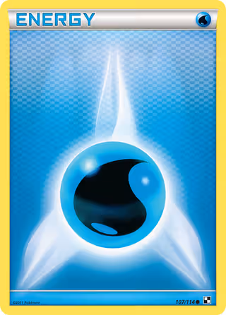 Water Energy 107/114 Pokemon card