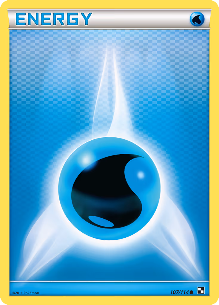 Water Energy 107/114 Pokemon card