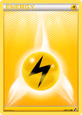 Lightning Energy 108/114 Pokemon card