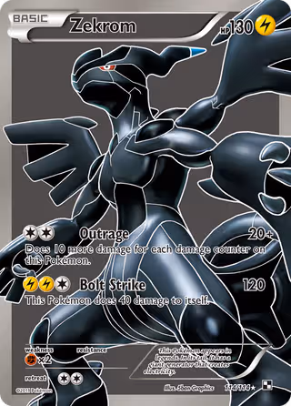 Zekrom 114/114 Pokemon card