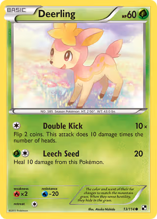Deerling 13/114 Pokemon card
