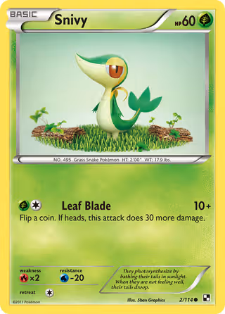 Snivy 2/114 Pokemon card