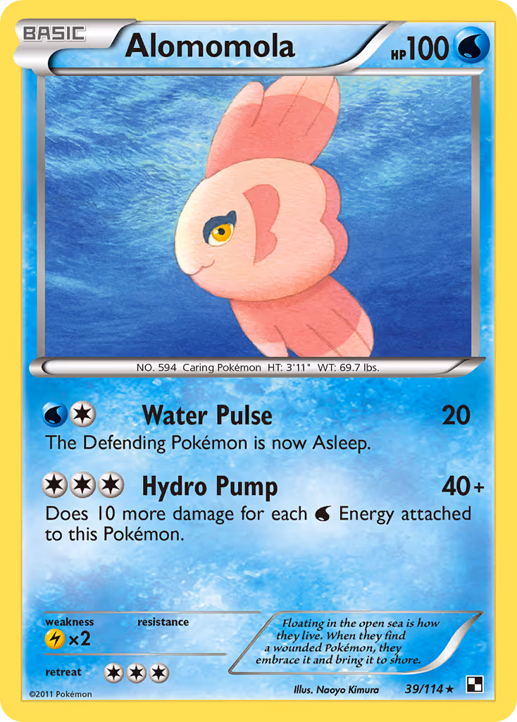 Alomomola 39/114 Pokemon card