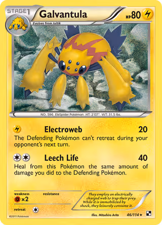 Galvantula 46/114 Pokemon card