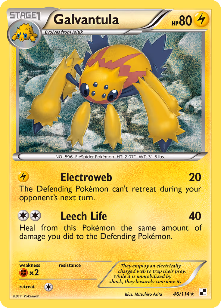 Galvantula 46/114 Pokemon card