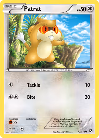 Patrat 77/114 Pokemon card