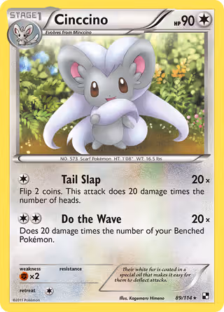 Cinccino 89/114 Pokemon card