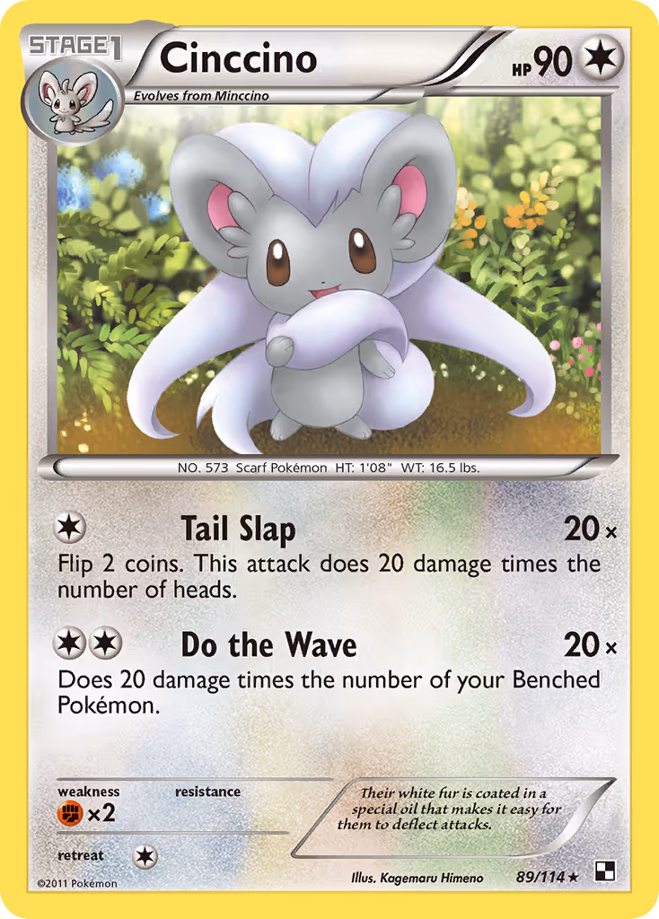 Cinccino 89/114 Pokemon card