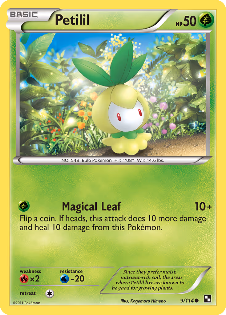 Petilil 9/114 Pokemon card