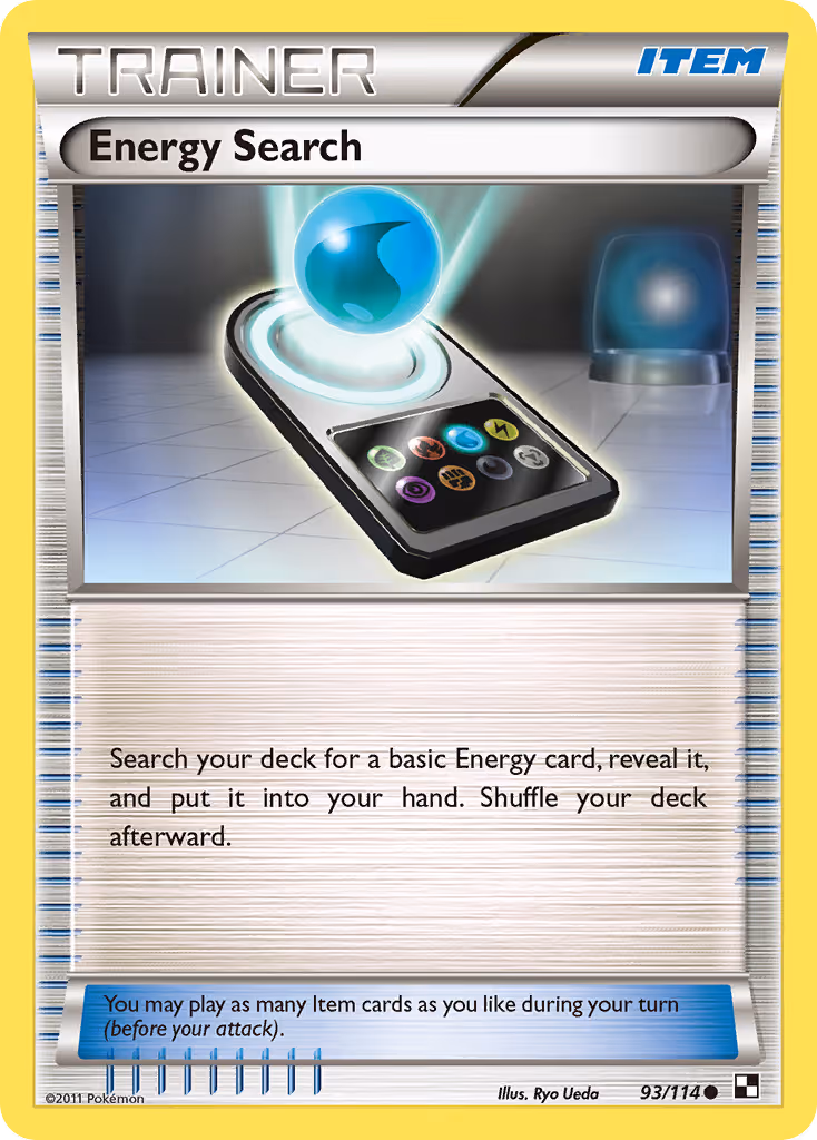 Energy Search 93/114 Pokemon card