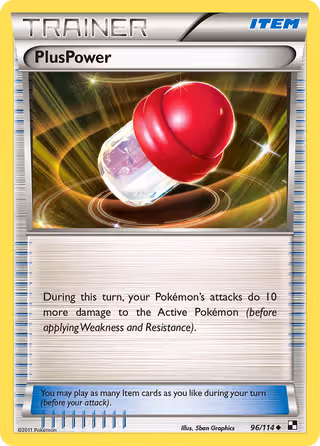PlusPower 96/114 Pokemon card