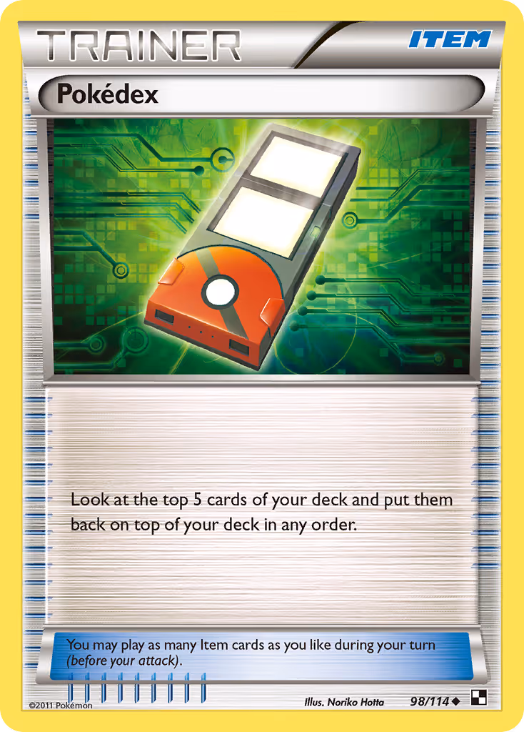 Pokédex 98/114 Pokemon card
