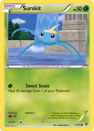 Surskit 1/101 Pokemon card