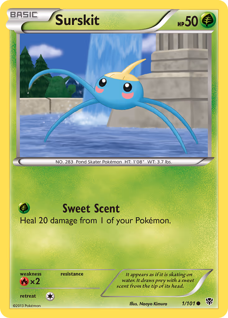 Surskit 1/101 Pokemon card