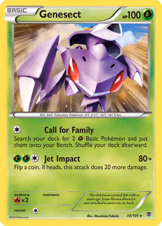 Genesect 10/101 Pokemon card