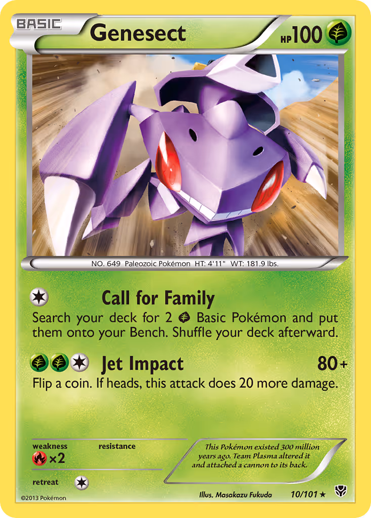 Genesect 10/101 Pokemon card