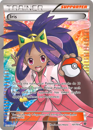 Iris 101/101 Pokemon card