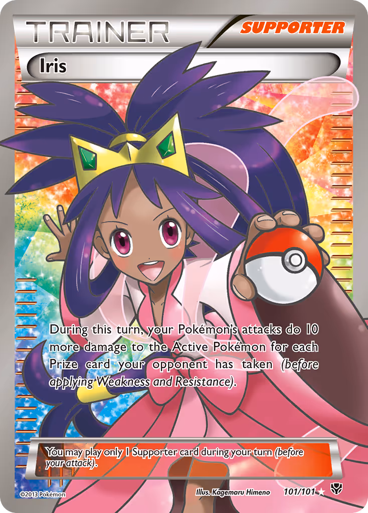 Iris 101/101 Pokemon card