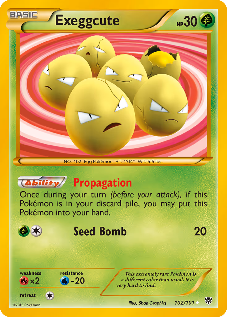Exeggcute 102/101 Pokemon card
