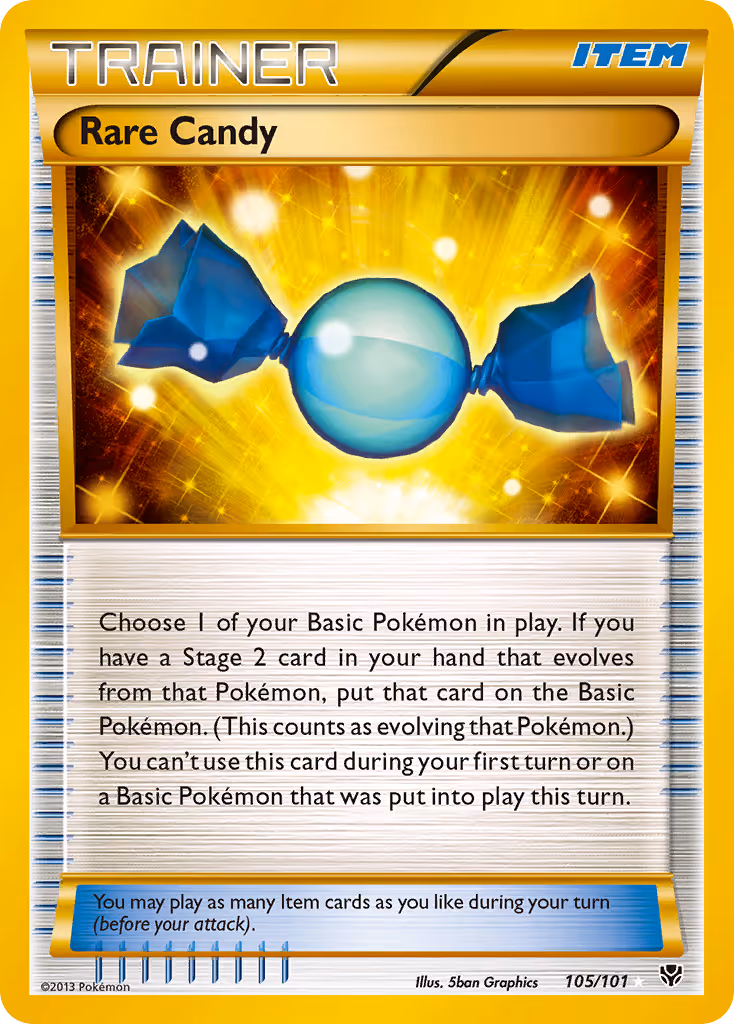 Rare Candy 105/101 Pokemon card