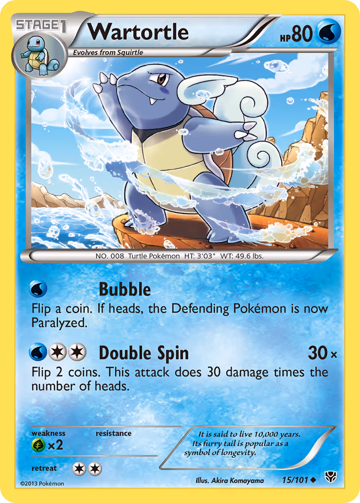 Wartortle 15/101 Pokemon card