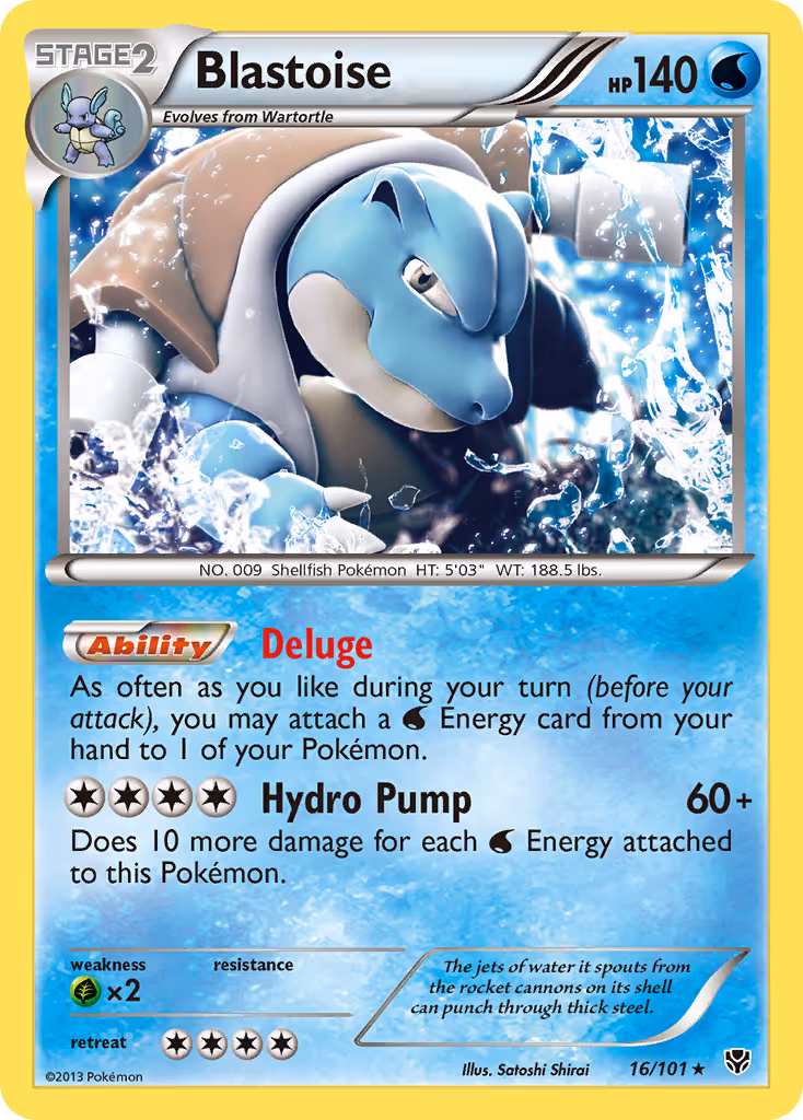 Blastoise 16/101 Pokemon card
