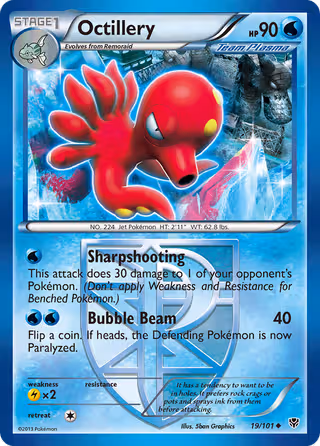 Octillery 19/101 Pokemon card