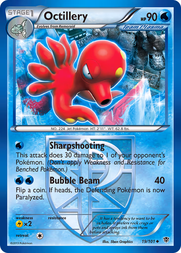 Octillery 19/101 Pokemon card