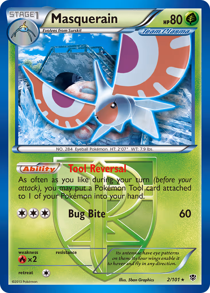 Masquerain 2/101 Pokemon card