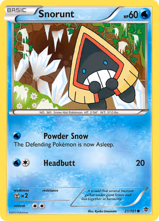 Snorunt 21/101 Pokemon card