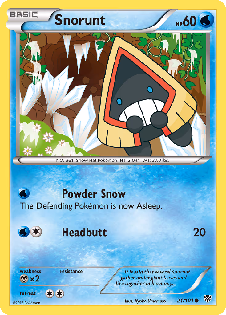 Snorunt 21/101 Pokemon card