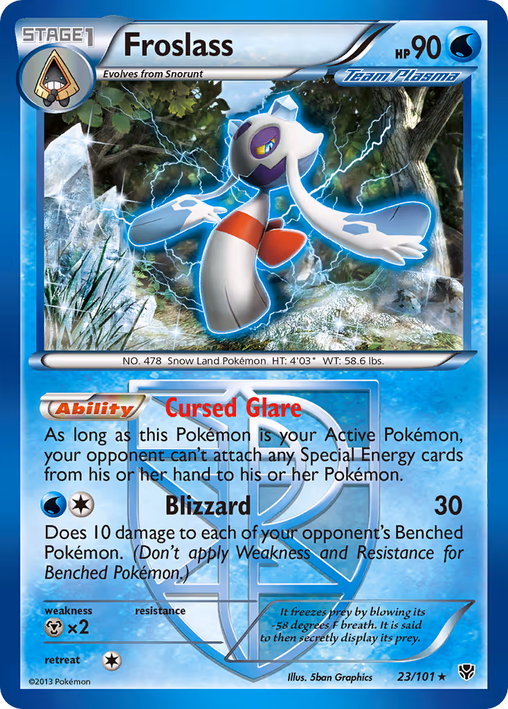 Froslass 23/101 Pokemon card