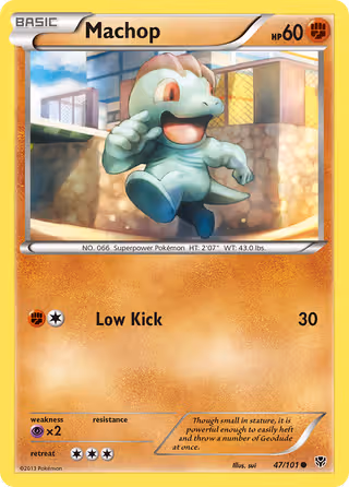 Machop 47/101 Pokemon card