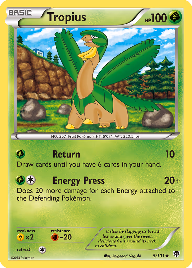 Tropius 5/101 Pokemon card