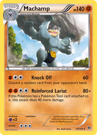 Machamp 50/101 Pokemon card