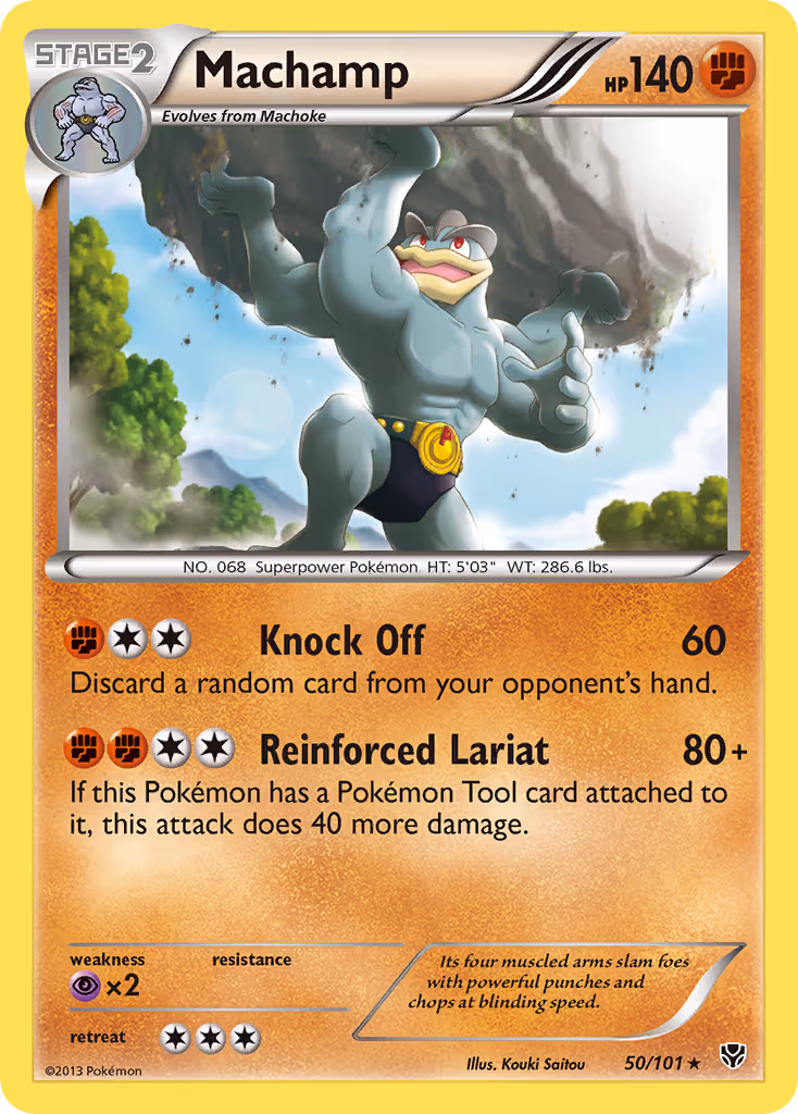 Machamp 50/101 Pokemon card