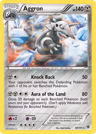 Aggron 59/101 Pokemon card