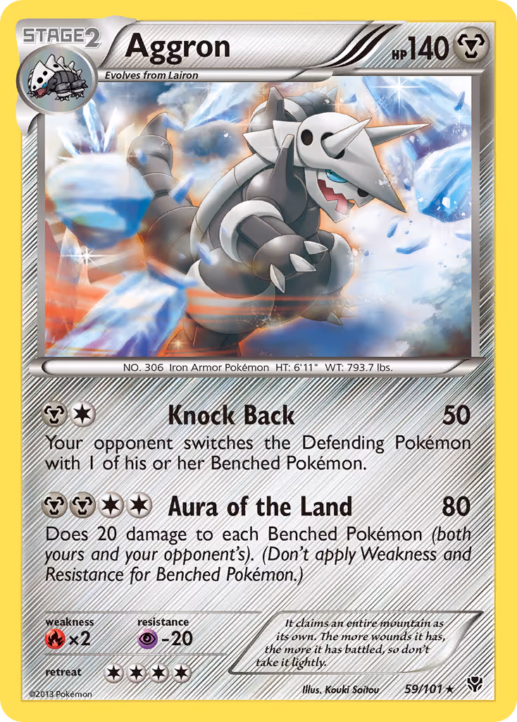 Aggron 59/101 Pokemon card